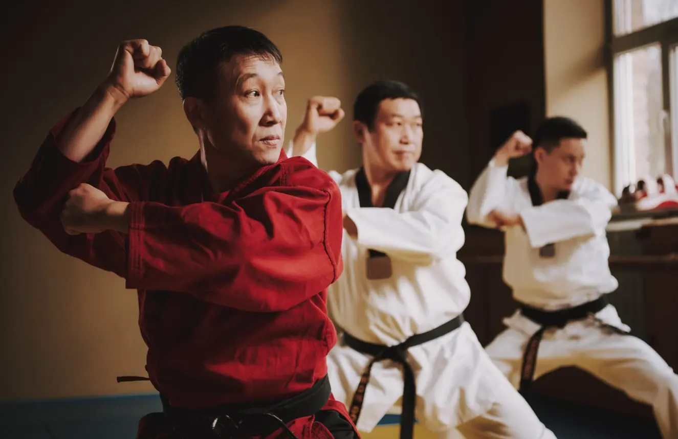 Adult martial arts classes in a traditional style, including karate, teach self-defense skills and provide specialized training for beginners, improving cardiovascular health, physical abilities, and focus, all within a supportive atmosphere that helps prevent injuries and supports overall well-being and fitness goals.